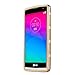 LG LEON Case, Adela Shop 2 In 1 Hard PC Silicone Protective Case Non-Slip Perfect-Fit Rubber Bumper Slim Heavy Duty Dual Layer Cover For LG Leon LTE C40/Power L22C/Destiny L21G (Gold+Gold)