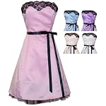 Strapless Satin Tulle Prom Dress Black Lace Trim