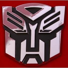 5" Autobot Transformers 3D Chrome Emblem (Not a Decal, High Quality Chrome Emblem)