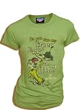 Junk Food Dr. Seuss Green Eggs and Ham Juniors Babydoll Sage Green T-shirt Tee