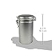 Latching Tea Tin, Tea Canister, Airtight Tea Container, Spice Storage Tins, Stainless Steel Coffee Canister w/ Airtight Latch Rubber Seal, 12 oz (Set of 2) (2)