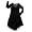 Flowers By Zoe - Girls Mesh Dress, Black (Size 7/8)