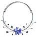 Blue Lapis Lazuli Flower Choker Necklace, 'Blue Bouquet'