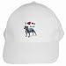 I Love My Pit Bull White Cap Hat