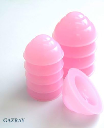 10 Pcs Medical Vacuum Massage Silicone Cups Cupping set Anti-cellulite, 5x Big (2.5") &amp; 5x Small (2") Combo