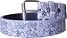 White STAR Design Genuine Leather Punk Rock Belt