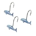 Deep Blue Shower Curtain Hooks