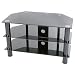 Electronics : Designer Habitat - DH Black Glass TV Stand for 32'- 60' for Sony Toshiba LG Philips Panasonic Samsung LCD Plasma TV NEW