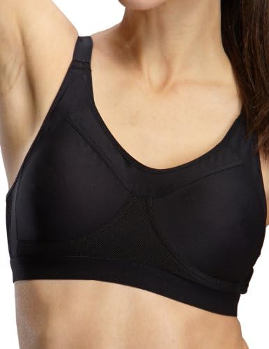 Yvette Women Sports Bra #6045, Black, 36C/80C