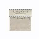 3 x 5 Recipe Cards & Protective Covers by Clear Solutions