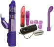 Tantrica Purple Jelly Crystals Deluxe Jackie Rabbit Vibrator and G-Spot Adult Sex Toy Kit