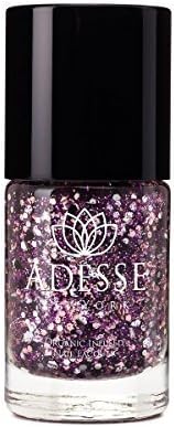 Adesse New York Organic Infused Glitter Nail Polish, Raspberry Wink