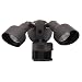 Heath Zenith SL-5597-BZ-E 200-Watt Quartz Halogen Motion-Sensing Twin Security Light, Bronze