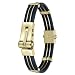 Jewelry : Stainless Steel & Rubber Men's Invicta Elements Gold-Tone Bracelet