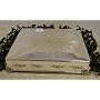 Square 16" Wedding Cake Stand Rose Pattern Silver Plated