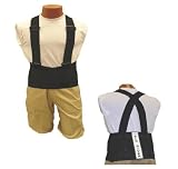 Elk River 40008 Back-EZE Polyester Safety Belt with Suspenders, 5X-Large, Black
