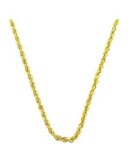 14 Karat Yellow Gold Diamond-Cut Rope Chain (1.4 mm Thick, 18 inch)