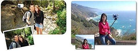 Kinbar®Extendable Self-portrait Wireless Bluetooth Remote Camera Shooting Shutter Monopod Selfie Handheld Stick Pole with Mount Holder for iPhone 6 iPhone 6 Plus iPhone 5s 5c 5 4s 4 Samsung Galaxy Mobile Cell Phone (Pink)