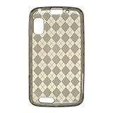 Crystal Smoke Checker Skin Phone Protector Cover Case for Motorola Atrix 4G ....