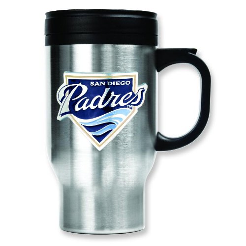 MLB San Diego Padres Stainless Steel Travel Mug 16oz