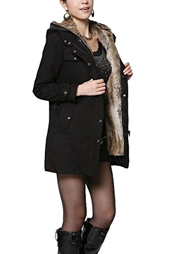 (Goldjapan)ゴールドジャパン 大きいサイズ レディース フェイクファー付き ライナー付き ナイロンコート ピーコート Aラインコート ミリタリーコート ダッフルコート トレンチコート 可愛い ゆったり Aライン 体型カバー フォーマル パーティー ドレス デート 結婚式 二次会 入学式 入園式 カジュアル エレガント きれいめ XL(2L) 2XL(3L) 3XL(4L) 4XL(5L) jp063