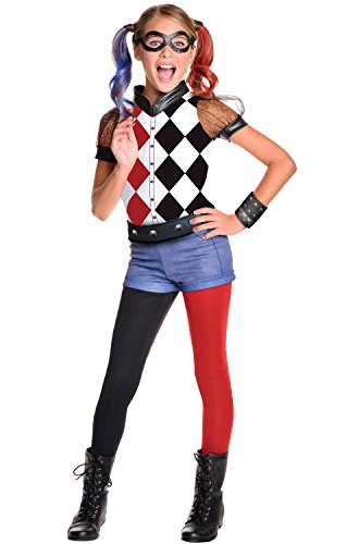 Rubie's Costume Kids DC Superhero Girls Deluxe Harley Quinn Costume, Large