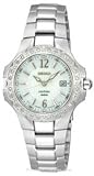 Seiko Women's SXDB59 Coutura Silver-Tone White Mother Of Pearl Dial 24 Diamonds Watch
