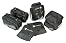 Motorcycle Motorbike Full luggage Bag Kit Tour World Life Travel Kit (Tank Bag Saddle Bag Tail Bag & Handbar Muffs Warmers)