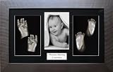from Anika-Baby Twins Baby Hand Footprint Casting Kit Set / Pewter Frame / Silver Casts (Model 706.BLK4.S)