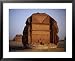 Qasr Farid Tomb, Carved from Single Large Outcrop of Rock, Madain Salah, Al Madinah, Saudi Arabia Lonely Planet Collection Framed Art Poster Print by Tony Wheeler, 31x25