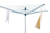 Leifheit 85214 W&auml;schespinne L400 Linomatic mit Easy-Clip Kleinteile-Halter und Boden-H&uuml;lse