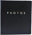 Pinnacle Frames and Accents Black Photos Magnetic 100-Page Ring Bound Photo Album