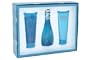Cool Water By Davidoff For Women. Set-edt Spray 3.4 Ounces & Body Lotion 2.5 Ounces & Shower Gel 2.5 Ounces