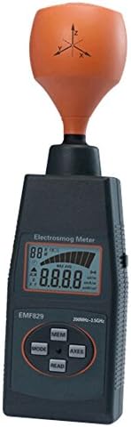 EMF829 Portable Professional Digital LCD Field Intensity Indicator of High Frequency 0.1~4000mG/0.01~400uT