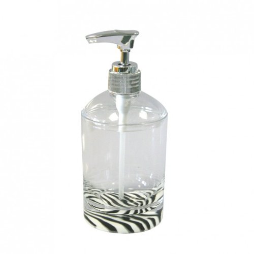 Axentia 282302 Badserie Karino Seifenspender Acryl Zebra Design
