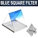 Graduated Gradual Blue Square Filter for COKIN P Series System + Premium Goja Microfiber Cleaning Cloth