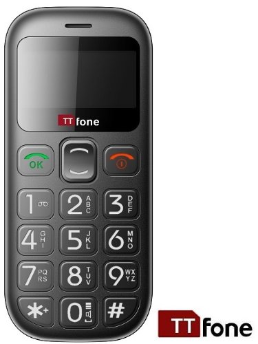 Buy TTfone TT800 Black - Big Button Easy to use Senior Sim Free Unlocked Mobile Phone with Torch / SOS Panic Button / Talking numbers / Large easy to read display and FREE Docking Station for charging