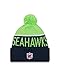 New Era Seattle Seahawks 2015 Sport Knit Cuffed Pom Knit Cap/Beanie