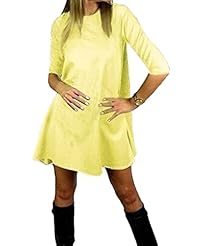 Above the Knee Round Neck Elbow Length Sleeves  Spring Cotton/Polyester/Spandex Mini Dress  With a Bow(s)