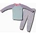 Girls "Crown" Pastel Thermal Pajamas