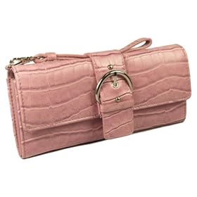 Mundi Croco Embossed Wristlet Clutch Wallet in Choice of Colors