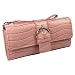 Mundi Croco Embossed Wristlet Wallet in Choice of Colors (MU-363736 Pink)