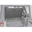 Rampage Jeep Products 86623 Black Powder Coat Finish Rear Fold-Up Sport Rack for Jeep Wrangler JK 4-Door
