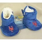 New York Mets MLB Baby High Boot Slippers - 12-24 Months