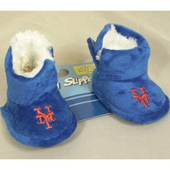 New York Mets MLB Baby High Boot Slippers - 3-6 Months