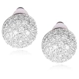 CZ by Kenneth Jay Lane Classic CZ Pave Domed Clip E