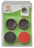 Premium Crimson Red Silent Feet - Anti-vibration Pads for Washing Machines and Dryers
