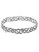 Silver Braid Rhinestone Bangle Bracelet Fashion Jewelry