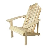 Astonica Fir Wood Adirondack Unfinished Chair