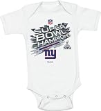 New York Giants Newborn White Reebok NFL Super Bowl XLVI Champions Locker Room Creeper
